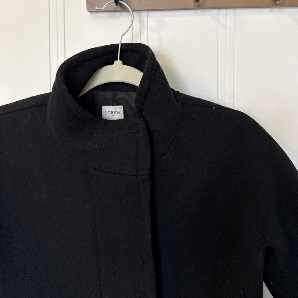 Jcrew black pea coat size 4P